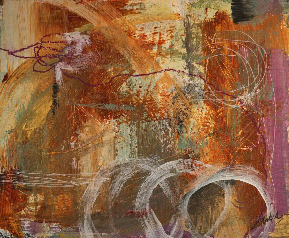 Earthbound, acrylic on watercolor paper, 7 in × 10 in, by Debbi Homola