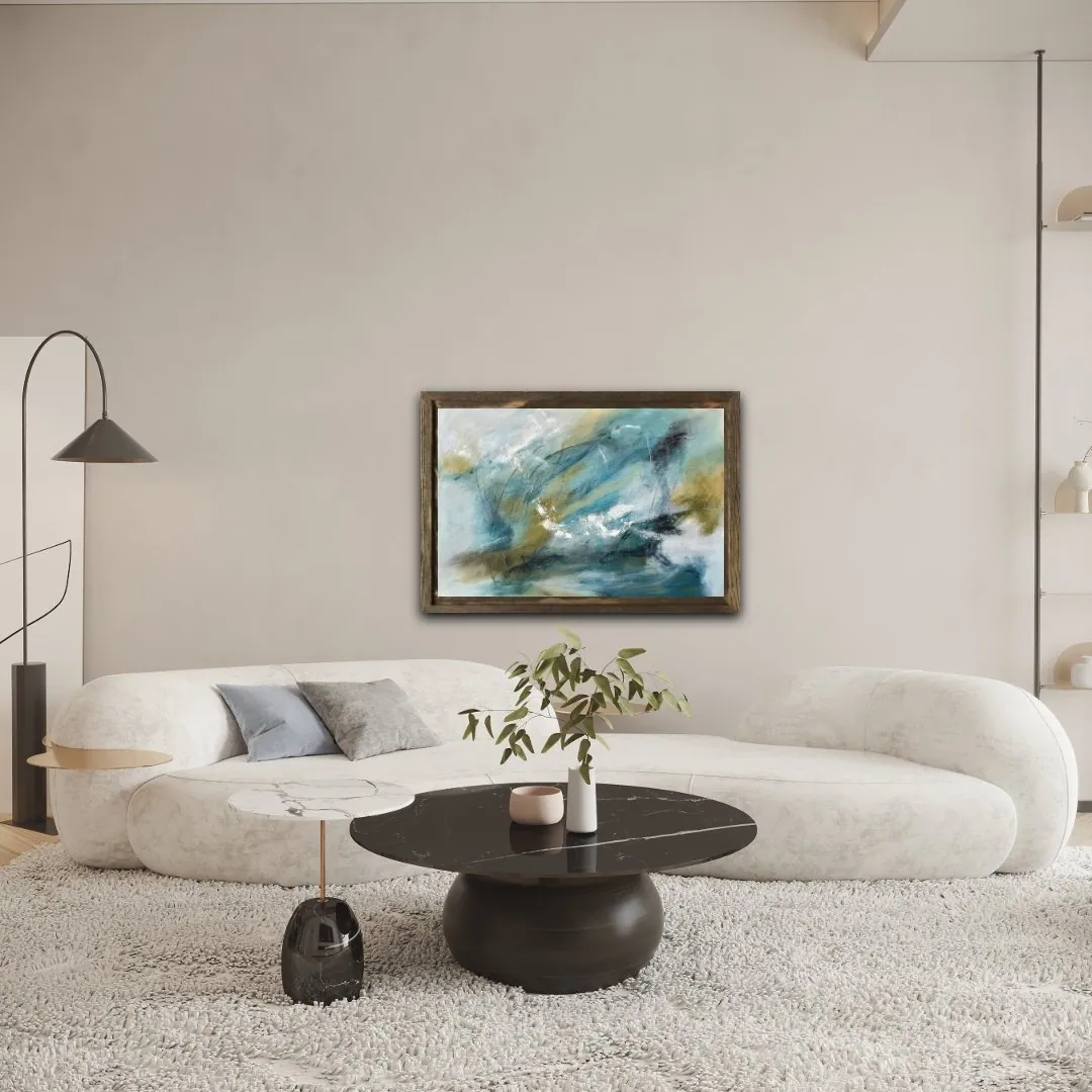 Echoes by Debbi Homola, shown in a room setting