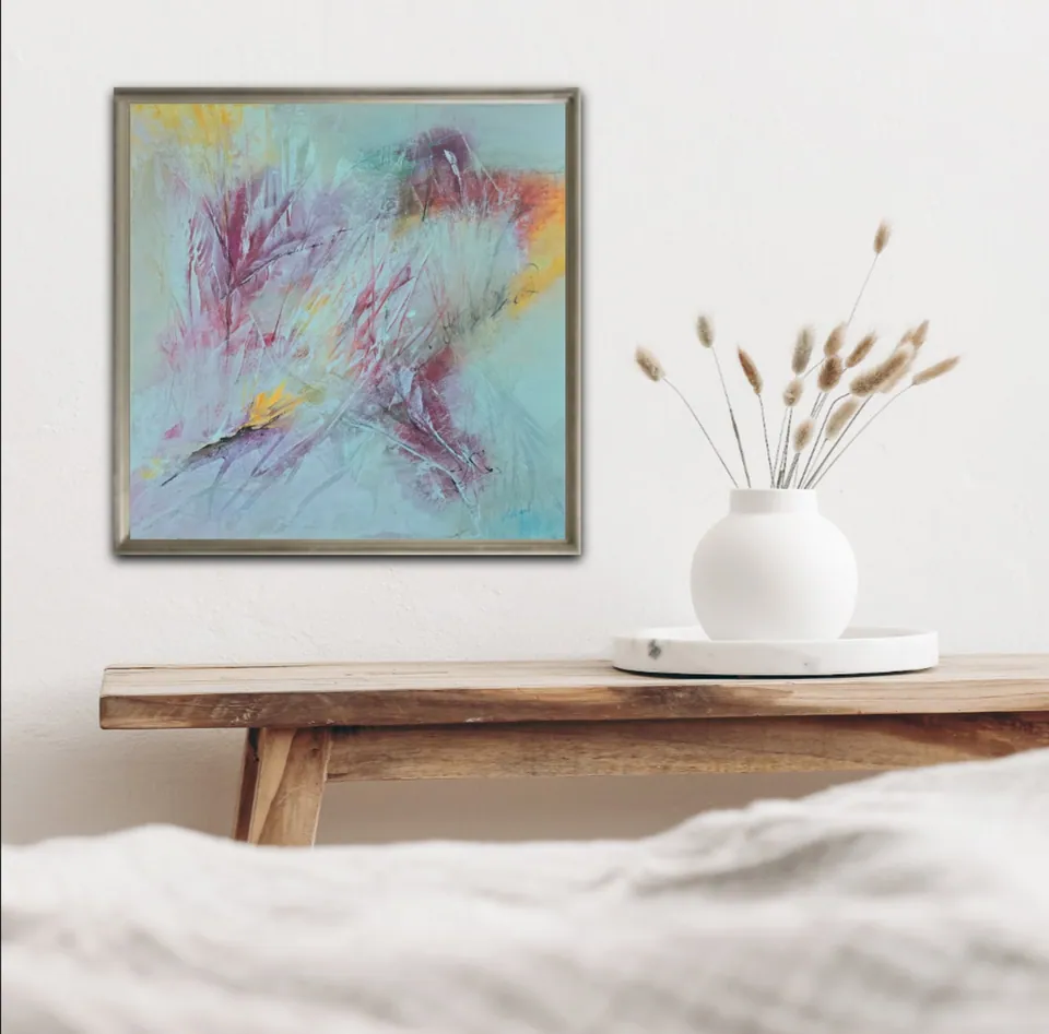 Garden Visions by Debbi Homola, shown in a room setting