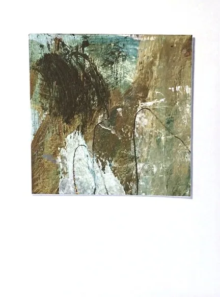 Notecard 02, original abstract on watercolor paper, 6 in × 4 in, by Debbi Homola
