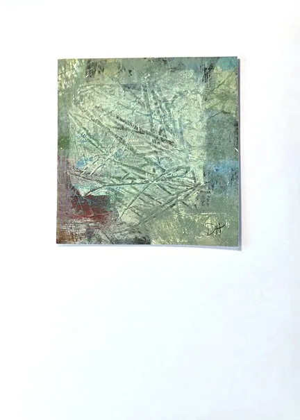 Notecard 05, original abstract on watercolor paper, 6 in × 4 in, by Debbi Homola
