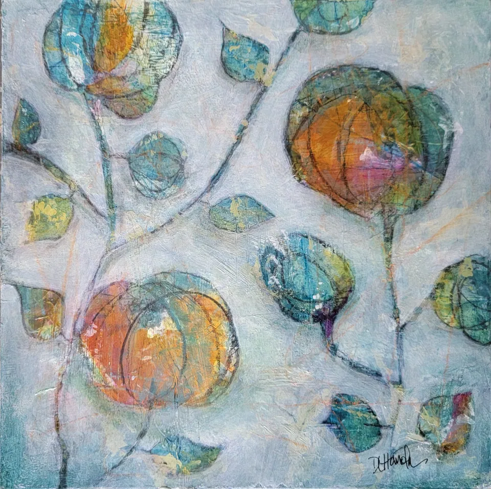 Flourish, sold original abstract painting by Debbi Homola